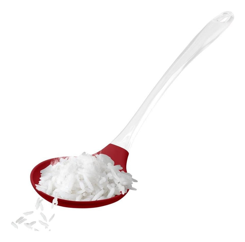 Escumadeira Up Home Silicone E Acrílico Vermelho