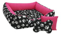 Cama Com Bordas Ana Pet Ibitinga Cor Preto/Vermelho