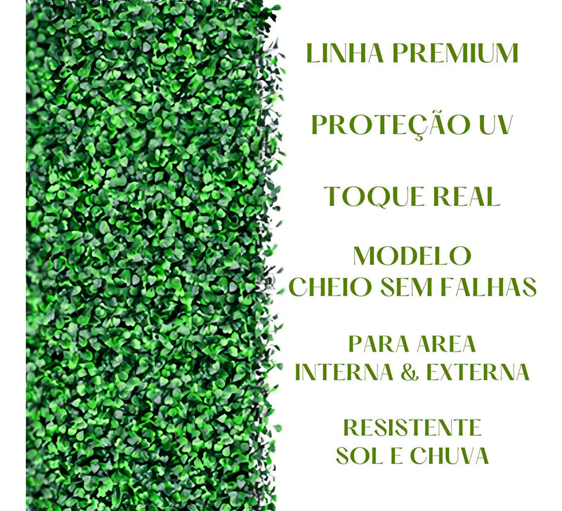 Kit 10 Placa Grama De Buchinho 40x60 Jardim Vertical Artificial Para Area Interna e Externa Com Proteção UV