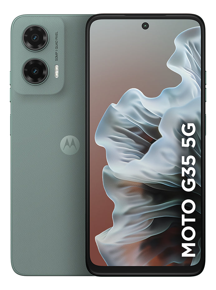 Smartphone Motorola Moto G35 5g - 128gb 12gb (4gb Ram+8gb Ram Boost) E Camera 50mp Com Ai Nfc Tela 6.7 Com Superbrilho - Grafite - Vegan Leather
