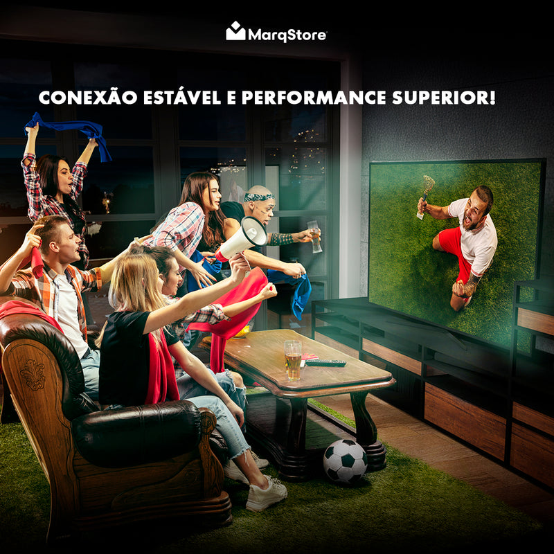 Cabo Hdmi Gold 10m Metros Marqs Home 1.4 HDMI Preto Mts 4k 3d Full Hd Blindado Tv Pc Video Game