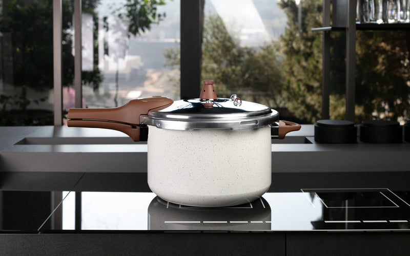 Panela Pressão Brinox Cerâmico Indução Vanilla 4.2l Vanilla