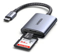 Leitor De Cartão de Memória Ugreen Usb-c Para Sd + Tf