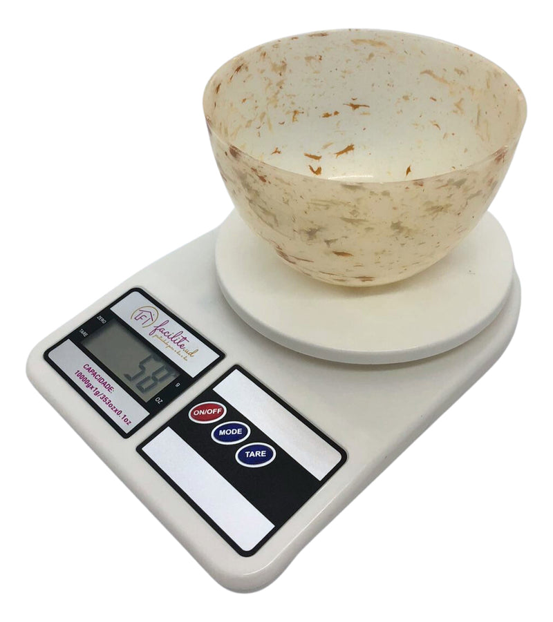 Balança Digital De Cozinha Electronic Sf-400 Pesa Até 10kg Capacidade máxima 10 g Cor Branco