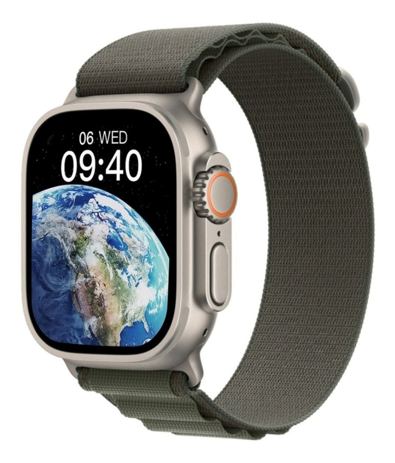 Pulseira Alpine para apple watch ultra 49mm/45mm/44mm/42mm de larguras feita em nylon/ elastano fivela (g-hook loop) cor preto comprimento total 21