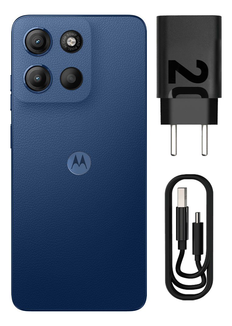 Smartphone Motorola Moto G15 - 128gb 12gb (4gb Ram+8gb Ram Boost) E Camera 50mp Com Ai E Night Vision Bateria De 5200 Mah Tela Fhd+ 6.7 Com Superbrilho Nfc Azul Claro
