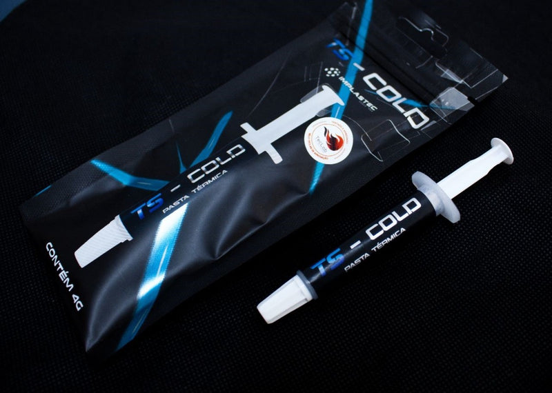 Pasta Térmica Implastec Ts Cold 4g, Espátula + Sachê Cleaner