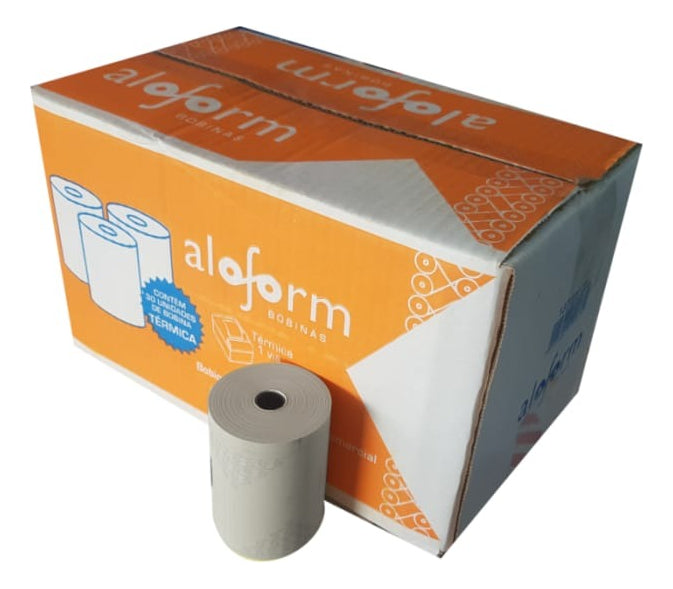 Bobina Térmica 80x30m Pdv - Cx C/ 30 Rolos - Amarela