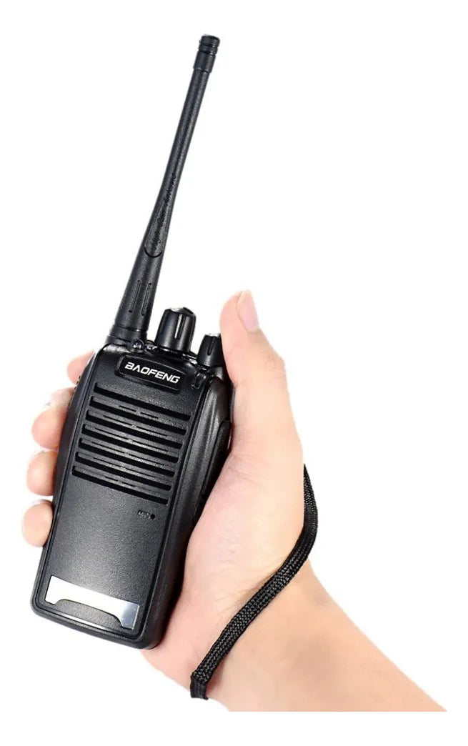 1 Unidade Rádio Baofeng 777S HT 12Km Segurança Profissional Walk Talk 16 Canais UHF Recarregável Kit com Fone de Ouvido
