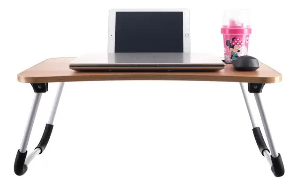 Mesa Suporte Notebook Dobrável Cama Sofá Trabalho Estudo Cor Preto
