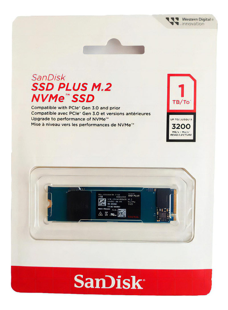 Ssd M.2 1tb Sandisk Plus Nvme 2280