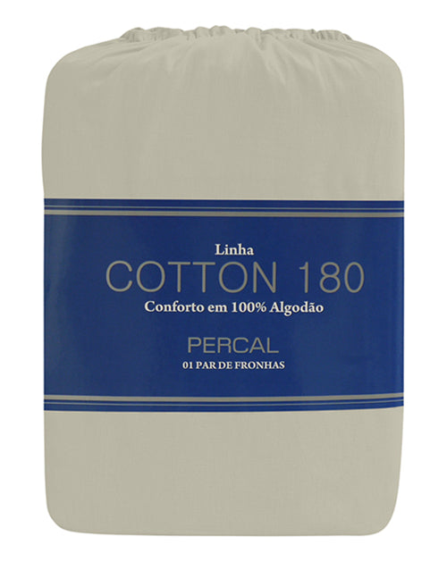Par De Fronhas Para Travesseiros 0.50x0.70m Zelo Cotton 180 Cor Branco Liso
