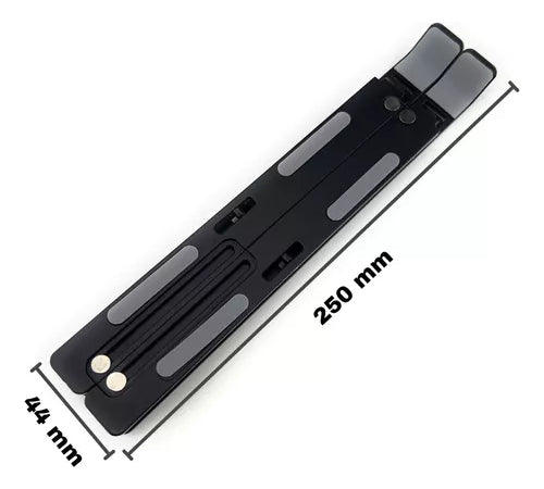 Suporte De Notebook Articulado Dobrável Ergonomico Em Aluminio Prateado Rishon