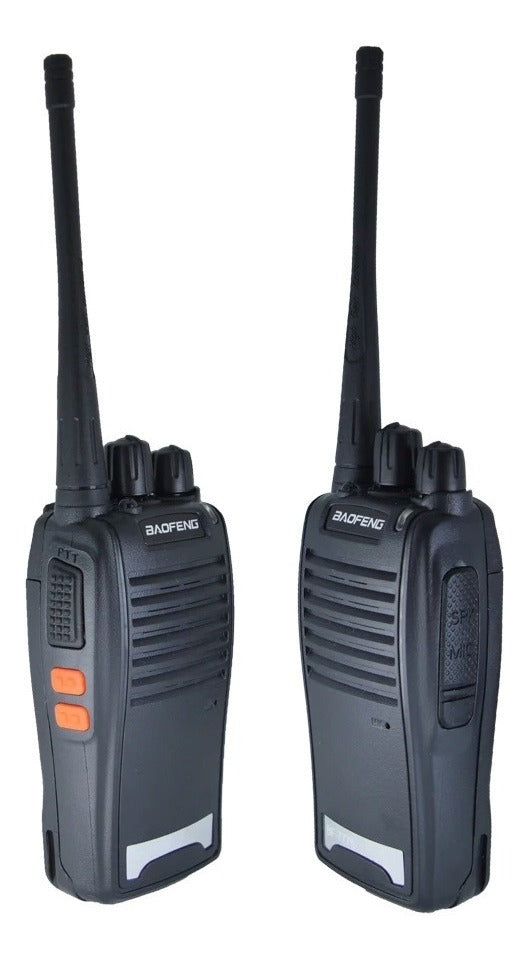 Kit 4 Radio Comunicador 777s Profissional Ht Uhf 16 Canais Bandas De Freqüência Uhf 400-470 Mhz Cor Preto