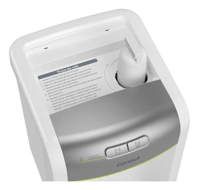 Purificador de água Consul Branco refrigerado com proteção antibactérias CPB34ASVNA