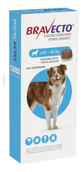 Bravecto Antipulgas carrapato comprimido Cães 20 a 40 kg Full