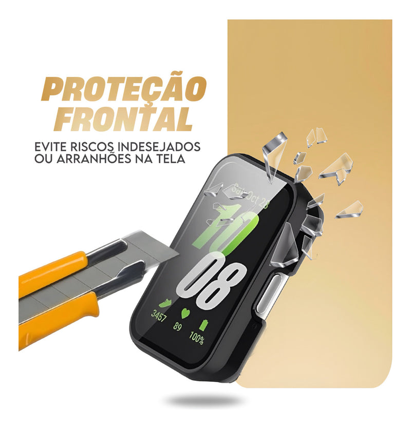 Case Película Compatível Com Samsung Galaxy Fit 3 Smartwatch