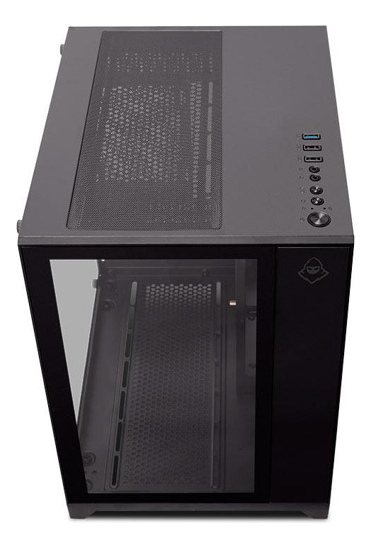 Gabinete Gamer Mancer Cv100, Mid-tower, Lat De Vidro Preto