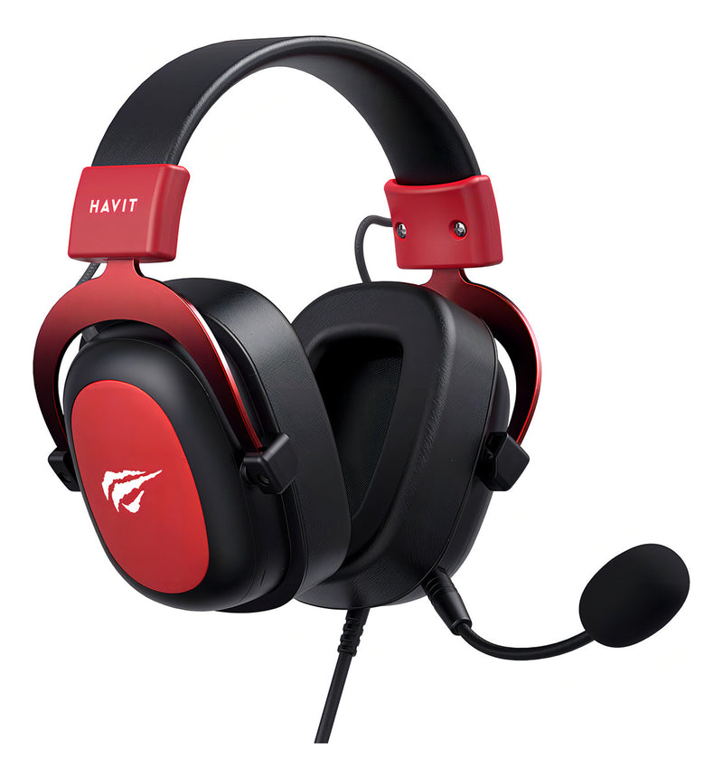 Headset Gamer Havit H2002d Edição Cores White Red Roxo Pink Cor Azul