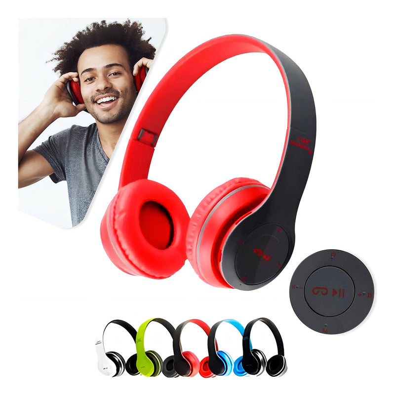 Fone De Ouvido Bluetooth Sem Fio Regulável Corrida Treino Academia Entrada P2 Mp3 Wireless Para Smartphone Pc Desktop