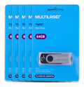 Pendrive Twist preto 64gb multilaser modelo PD590