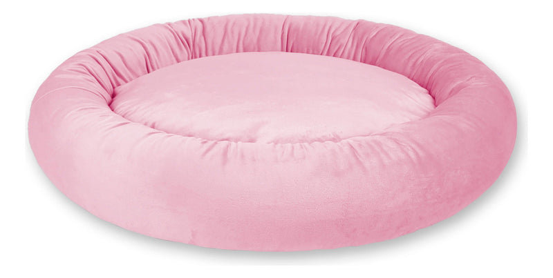 Cama Pet Luxo Cães Gatos Confortável Redonda Impermeável G Cor Marrom Desenho Liso