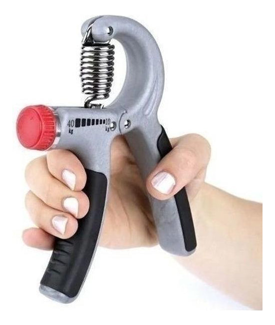 Hand Grip Preto Com Ajuste Intensidade Fortalecimento Mãos