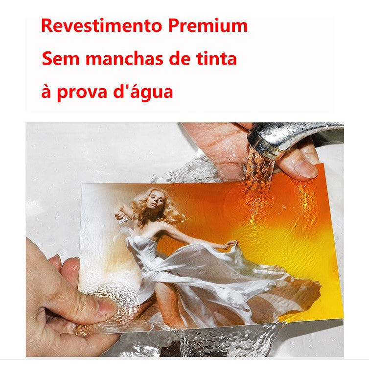 A4 Jojo Paper papel fotográfico fosco 230 g 100 folhas branco