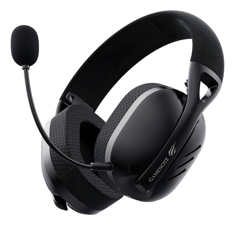 HAVIT Fone de Ouvido Headset Gamer FUXI-H3 Quad-Mode (com fio e sem fio, Wireless 2,4GHz, Bluetooth, Cabo USB-C, Cabo Auxiliar 3.5mm). Surround, Baixa Latência - Preto