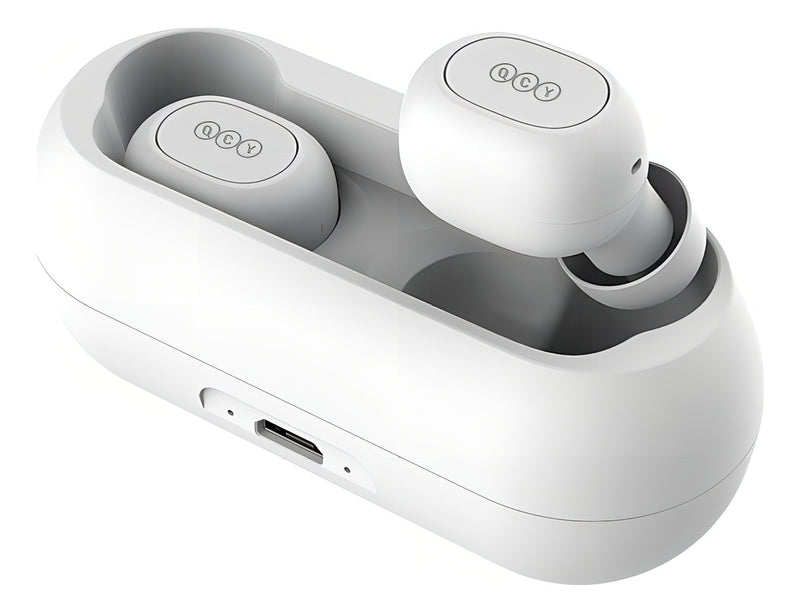 Fone De Ouvido Qcy T1c Bluetooth 5.1 Case 380mah Cor Branco