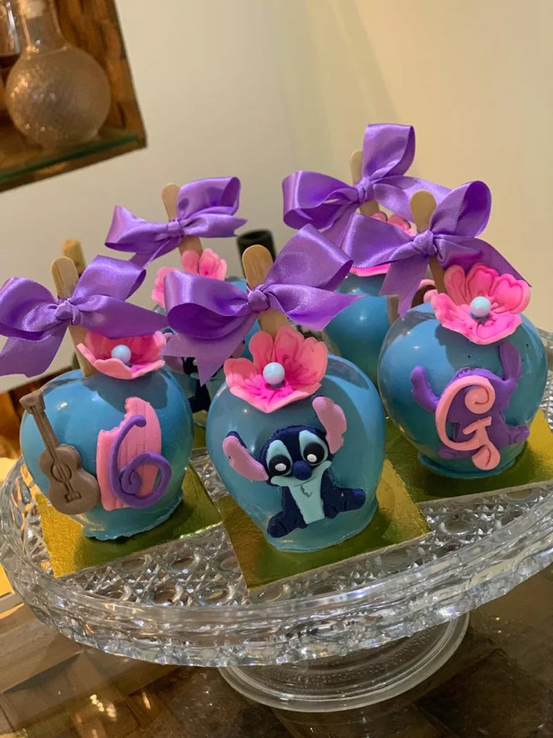Kit Cortadores Lilo E Stitch Acessórios Pasta Biscoito 5cm