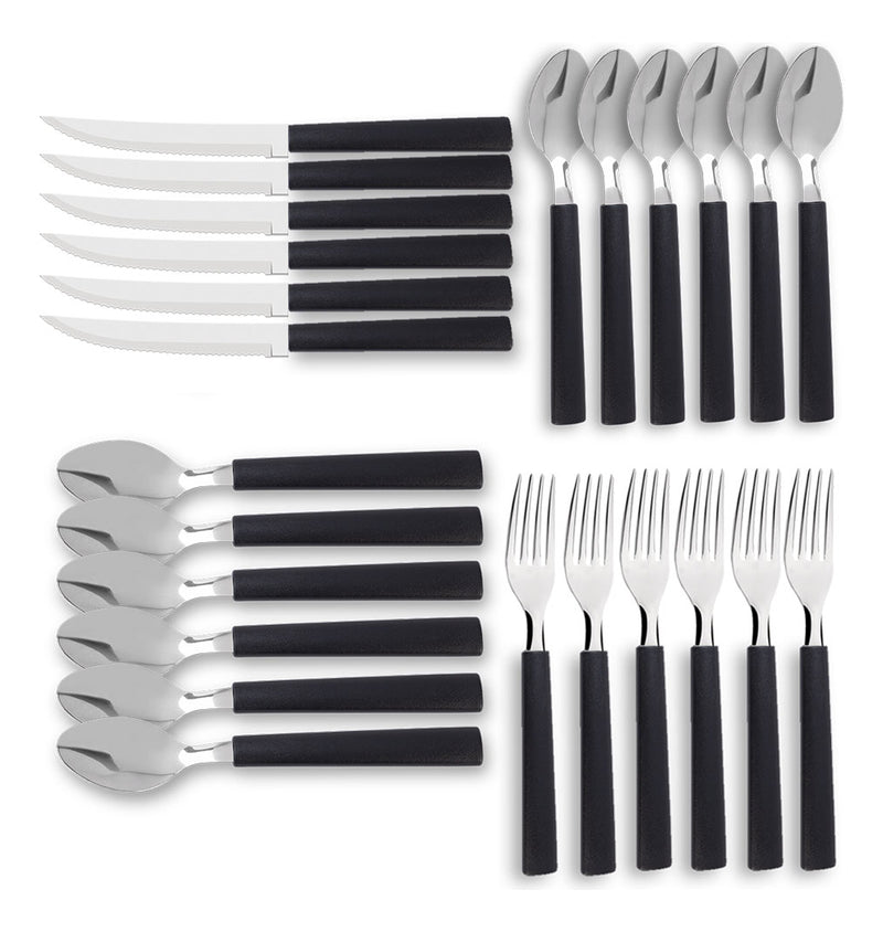 Jogo Talheres Em Aço Inox 24 Peças Riviera Brinox - Cores Cor Vermelho