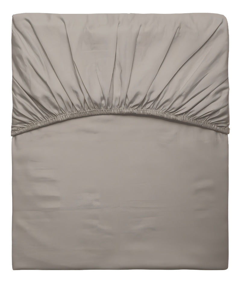 Lençol Avulso Casal 300 Fios Kacyumara 100% Algodão Satinee Cor Grafite Lençol Satinee 300