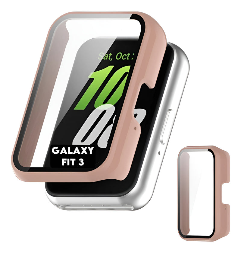Case Película Compatível Com Samsung Galaxy Fit 3 Smartwatch