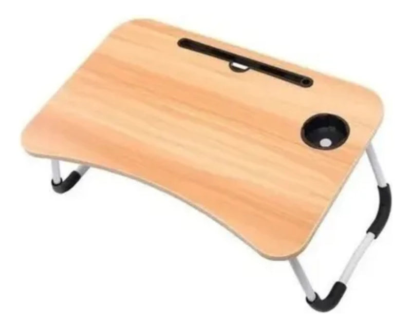 Mesa Suporte Notebook Dobrável Cama Sofá Trabalho Estudo Cor Preto