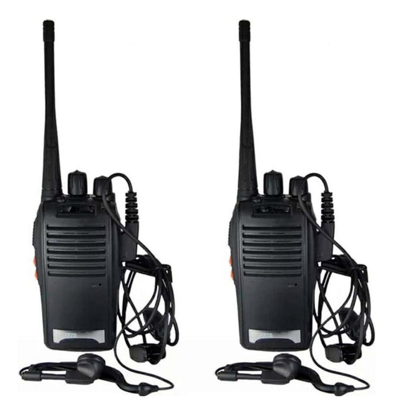 Kit 2 Radio Comunicador Walk Baofeng 777s Alcance 9km Bandas de freqüência UHF Cor Preto