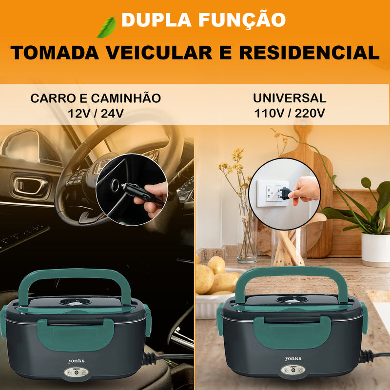 Marmita Elétrica Yonks Bivolt Carro/casa 12v/24v E 110v/220v