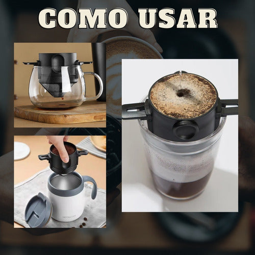 Mini Trad Bm-f1034 Filtro Coador De Café Aço Inox