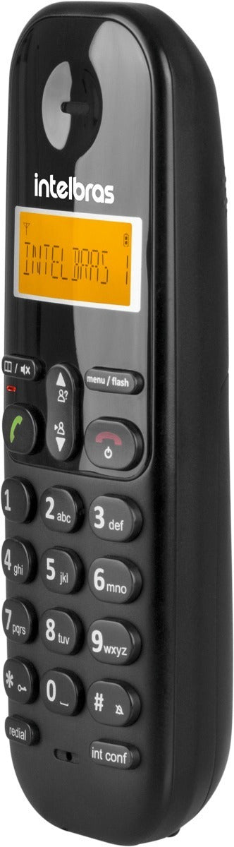Telefone Sem Fio Intelbras Ts 3110 Preto Visor Luminoso Com Identificação de Chamadas