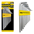 Chave Para Parafuso Torx Aço Tipo L 10 Peças T9 A T50 Eda Cor Amarelo