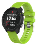Pulseira Silicone Garmin Forerunner 245 645 Music Watch Cor Verde-claro Largura 20 Mm