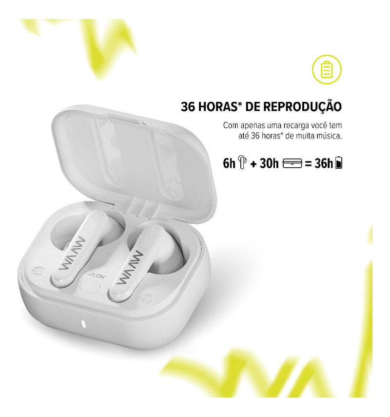 Fone De Ouvido Bluetooth Waaw By Alok Bluetooth Mob 500w