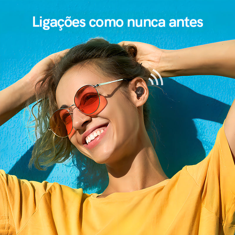 Fone De Ouvido Qcy T1c Bluetooth 5.1 Case 380mah Cor Branco
