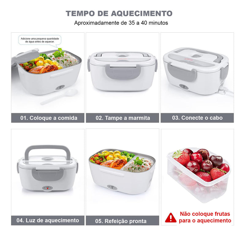Marmita Elétrica Yonks Bivolt Carro/casa 12v/24v E 110v/220v