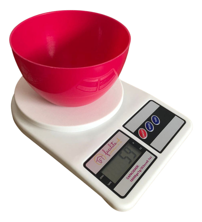Balança Digital De Cozinha Electronic Sf-400 Pesa Até 10kg Capacidade máxima 10 g Cor Branco