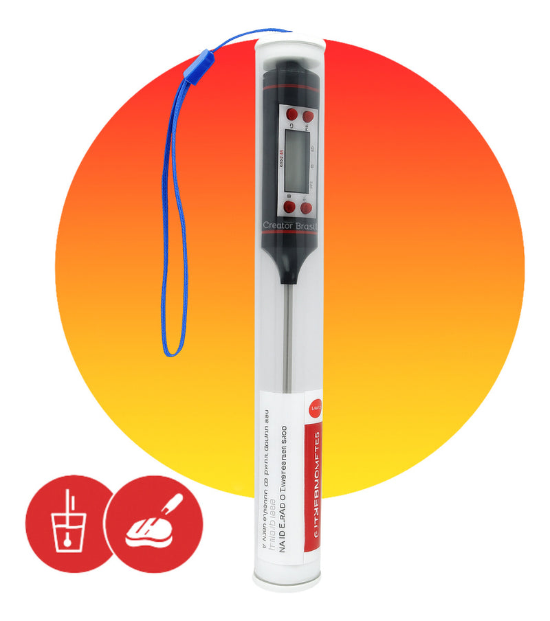 Termômetro Trad K-10-4 Culinário Digital Carnes Liquido Marca Creator Brasil