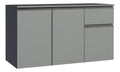 Balcão Gabinete Pia Cozinha 3 Porta 1 Gav Susp Nice C Madesa Cor Cinza
