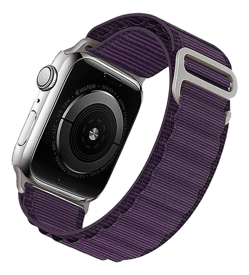 Pulseira Loop Para Watch Apple Ultra Alpine Alpinista Nylon Cor Laranja/Preto - 42mm 44mm 45mm 49mm