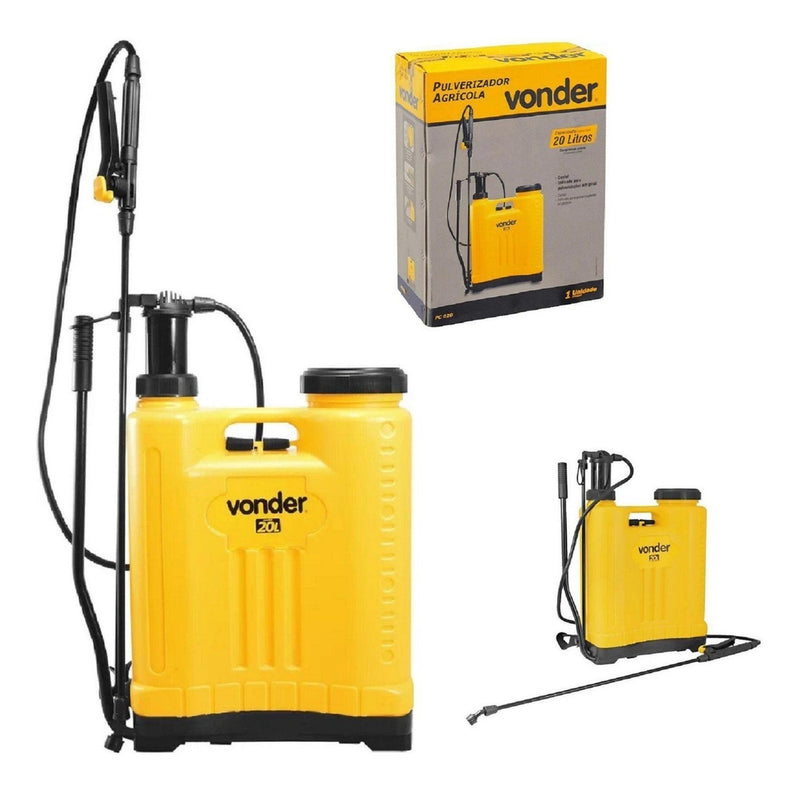 Pulverizador 20 Litros Vonder Máquina Passar Veneno Insetos Cor Amarelo