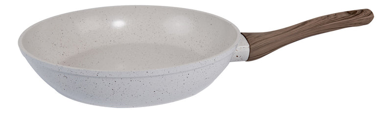 Jogo de panelas de cozinha Mimo Style Cook Fundo de Tripla Indução com 10 peças de alumínio marmol vanila